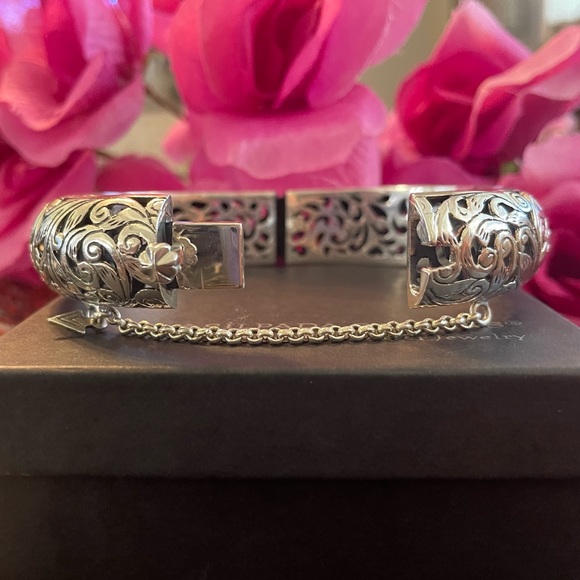 Silpada Sterling Silver Scroll Filigree ‘Forever Stunning’ Bangle B1829 - Picture 5 of 16